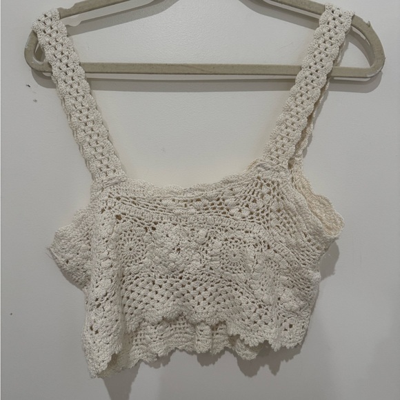 Free People Crochet Crop Top NWOT - Picture 5 of 5